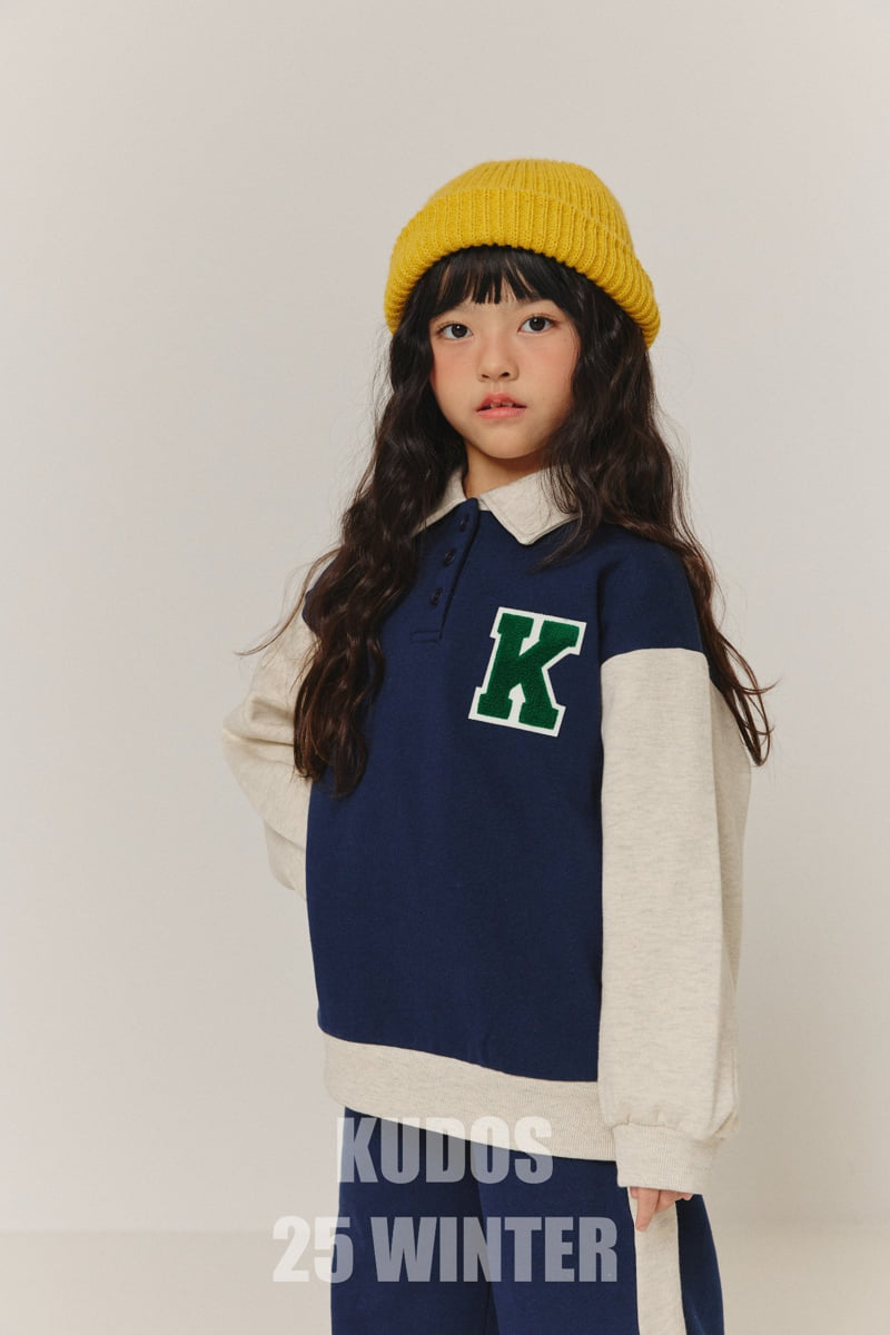 Kudos - Korean Children Fashion - #toddlerclothing - K Logo Sweatshirt - 12