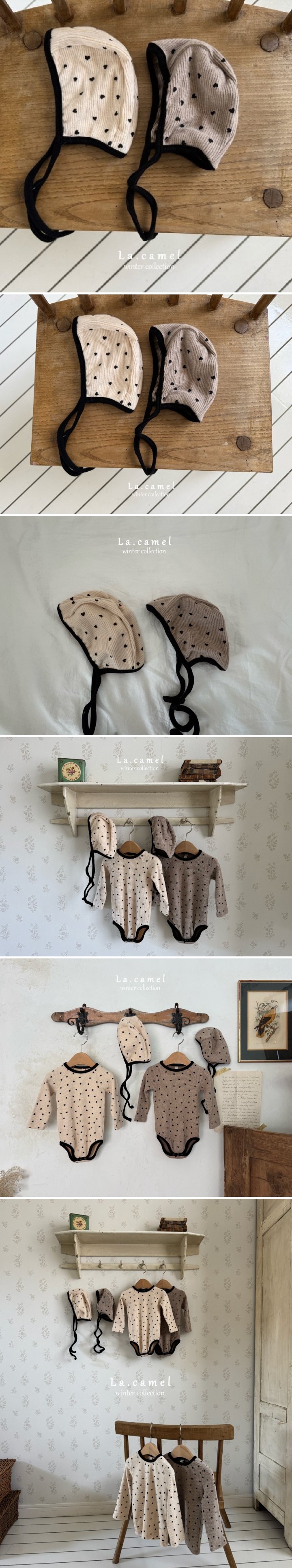 La Camel - Korean Baby Fashion - #babyboutiqueclothing - Heart Bebe Hat