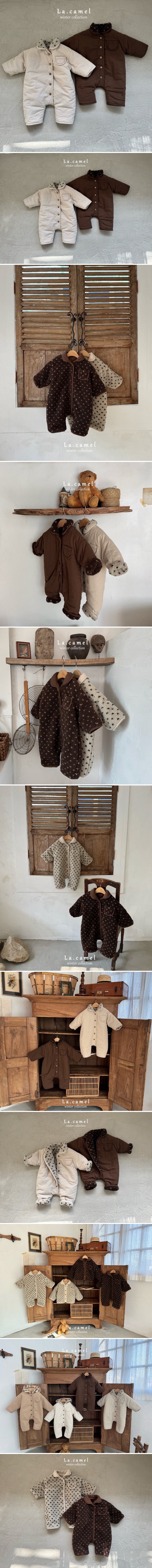 La Camel - Korean Baby Fashion - #babyootd - Brownie Reversible Bebe Suit - 2