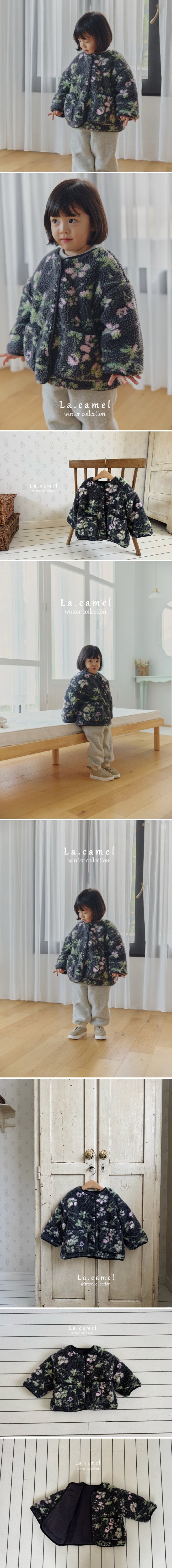 La Camel - Korean Baby Fashion - #babyoutfit - Blossom Jacket - 2