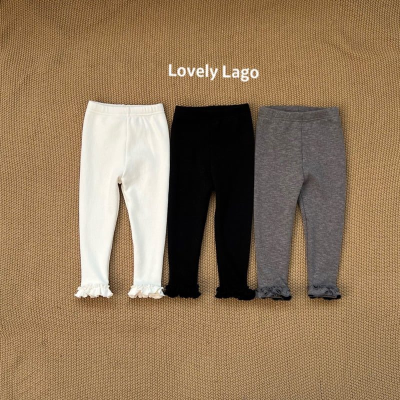 Lago - Korean Children Fashion - #Kfashion4kids - Ruffle Leggings
