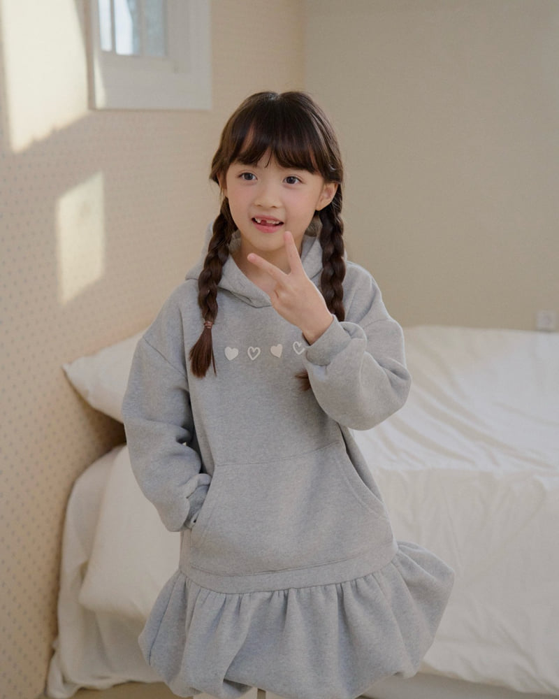 Lago - Korean Children Fashion - #childofig - Balloon Hoodie One-piece - 8
