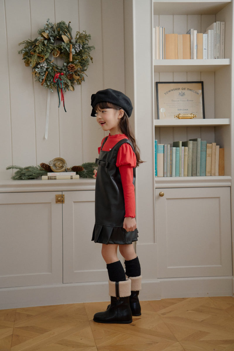Lago - Korean Children Fashion - #childofig - Bobe Pleated One-piece - 5