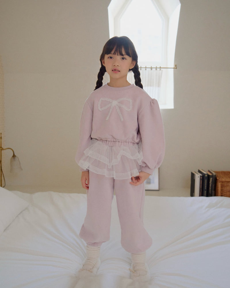 Lago - Korean Children Fashion - #childrensboutique - Vivi Ribbon Sweatshirt - 10