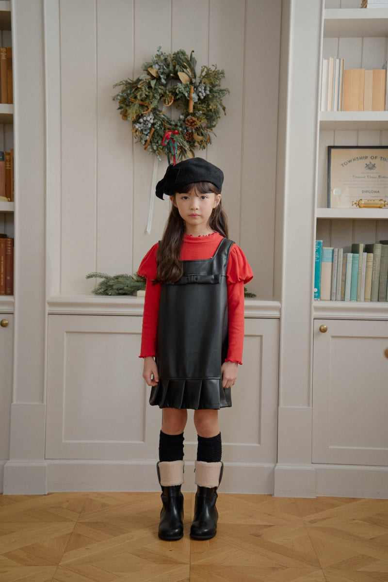 Lago - Korean Children Fashion - #childrensboutique - Bobe Pleated One-piece - 6