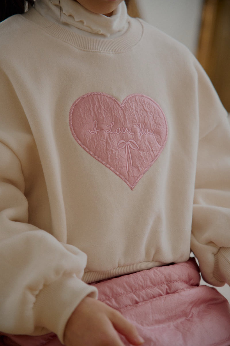 Lago - Korean Children Fashion - #childofig - I Love Sweatshirt - 4