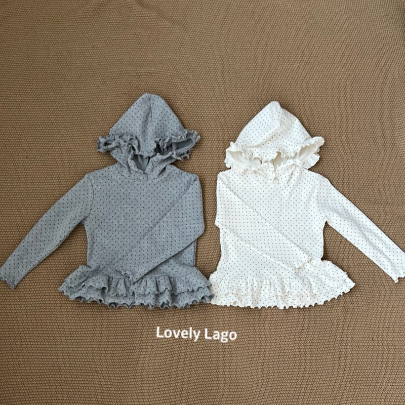 Lago - Korean Children Fashion - #designkidswear - Dot Tiered Hoodie
