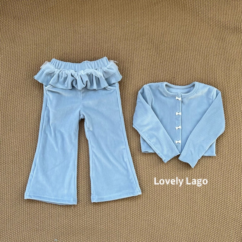 Lago - Korean Children Fashion - #designkidswear - Fluffy Ribbed Cardigan - 12