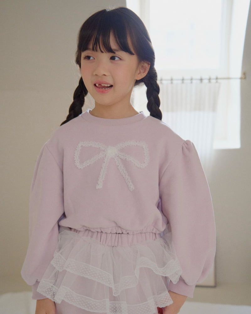 Lago - Korean Children Fashion - #designkidswear - Vivi Ribbon Sweatshirt - 11