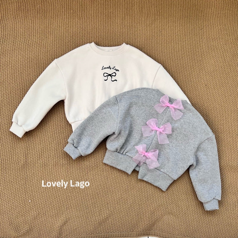 Lago - Korean Children Fashion - #designkidswear - Back Ribbon Sweatshirt