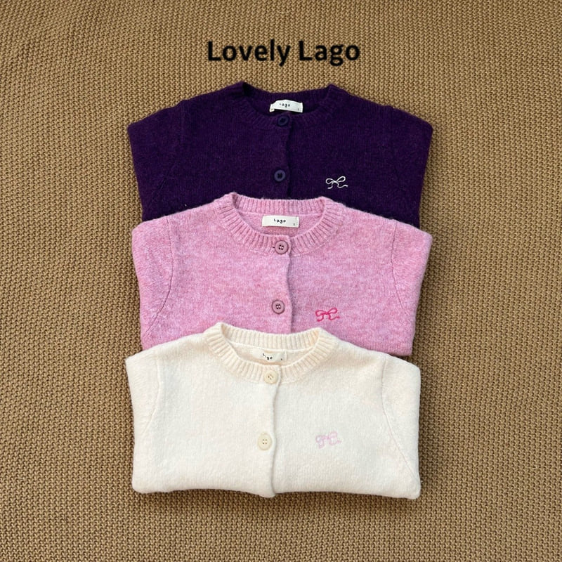 Lago - Korean Children Fashion - #discoveringself - Ribbon Soft Cardigan
