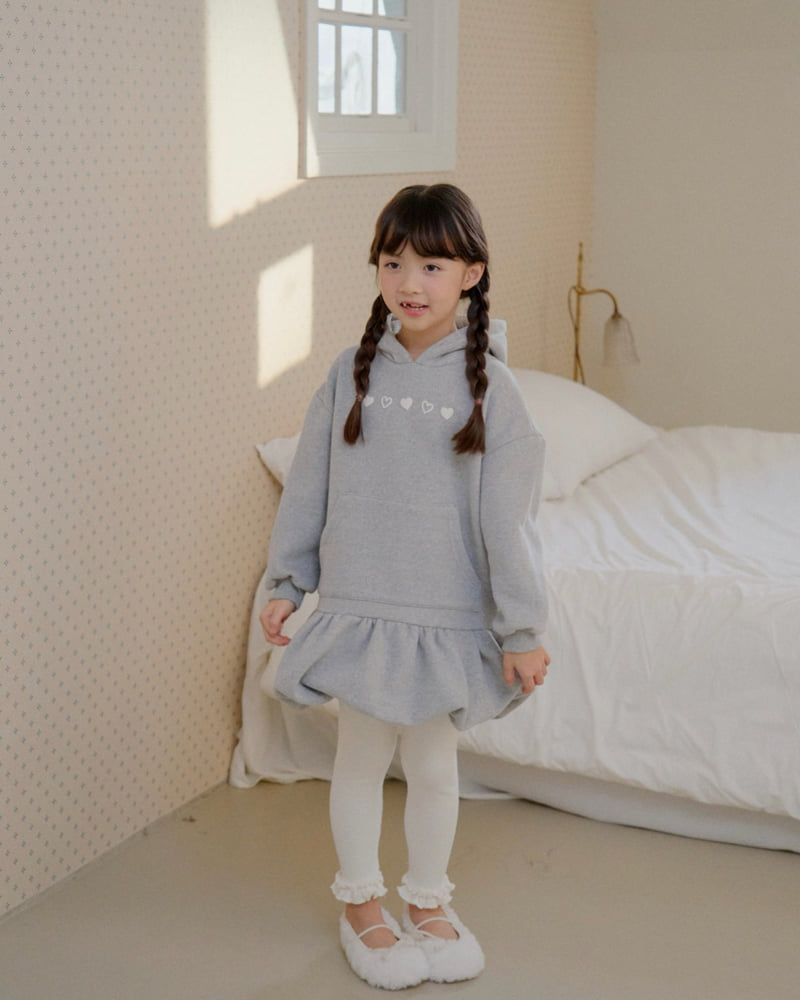 Lago - Korean Children Fashion - #fashionkids - Balloon Hoodie One-piece - 12
