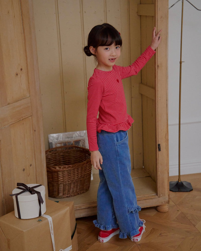 Lago - Korean Children Fashion - #fashionkids - Wide Frill Pants - 8