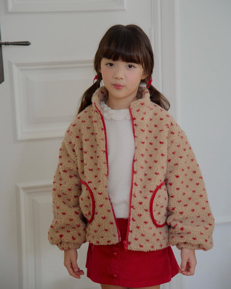 Lago - Korean Children Fashion - #kidsshorts - Mini Heart Bonding Jumper - 10