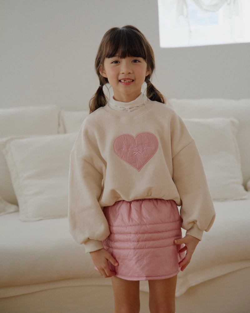 Lago - Korean Children Fashion - #kidsstore - I Love Sweatshirt - 9