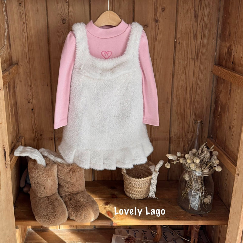 Lago - Korean Children Fashion - #kidzfashiontrend - Heart Half Turtleneck Tee - 11