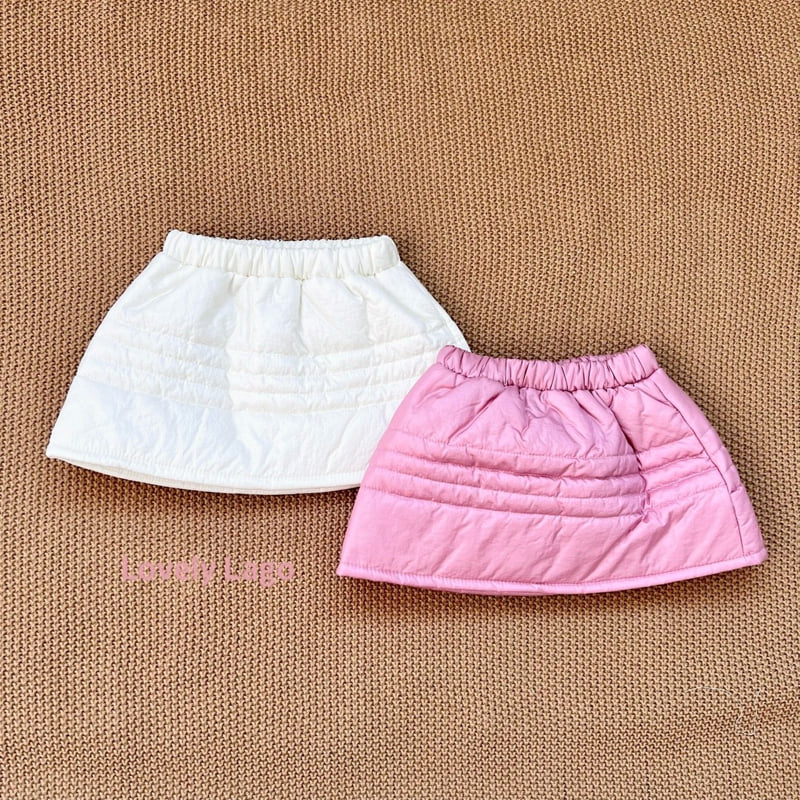 Lago - Korean Children Fashion - #kidzfashiontrend - Stitch Bonding Skirt