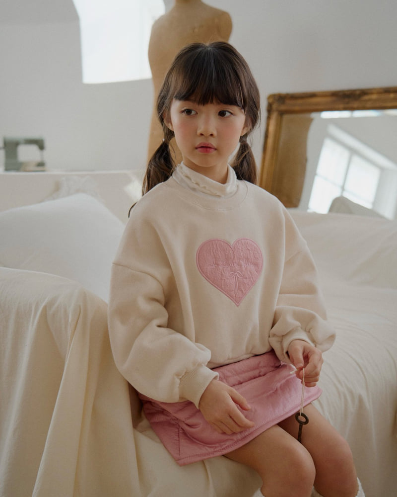 Lago - Korean Children Fashion - #kidzfashiontrend - I Love Sweatshirt - 10
