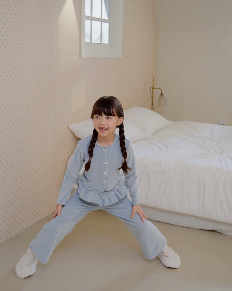 Lago - Korean Children Fashion - #magicofchildhood - Fluffy Ribbed Cardigan - 6
