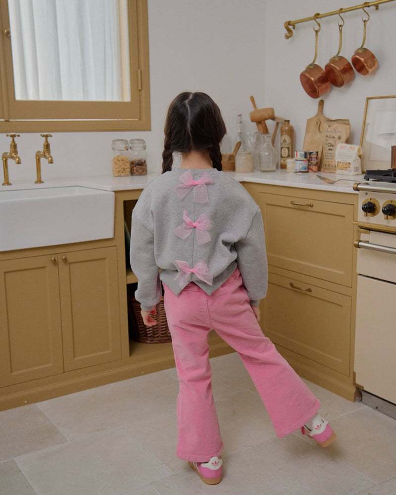 Lago - Korean Children Fashion - #magicofchildhood - Back Ribbon Sweatshirt - 9