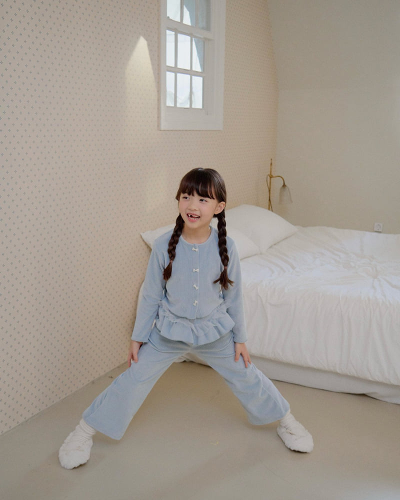 Lago - Korean Children Fashion - #minifashionista - Fluffy Ribbed Cardigan - 7