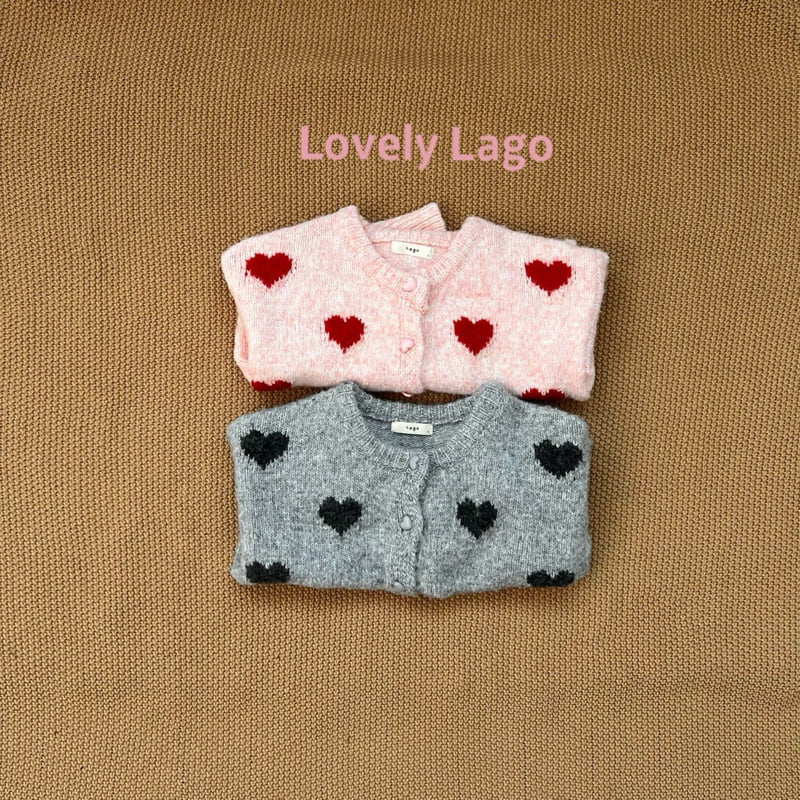 Lago - Korean Children Fashion - #prettylittlegirls - Heart Fluffy Cardigan