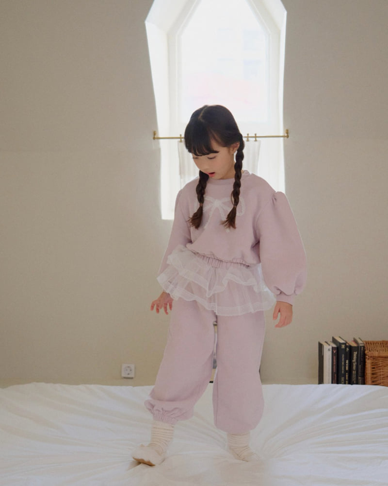 Lago - Korean Children Fashion - #prettylittlegirls - Vivi Ribbon Sweatshirt - 7
