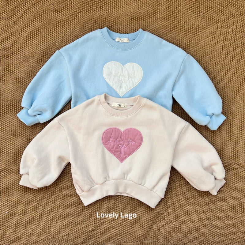Lago - Korean Children Fashion - #prettylittlegirls - I Love Sweatshirt