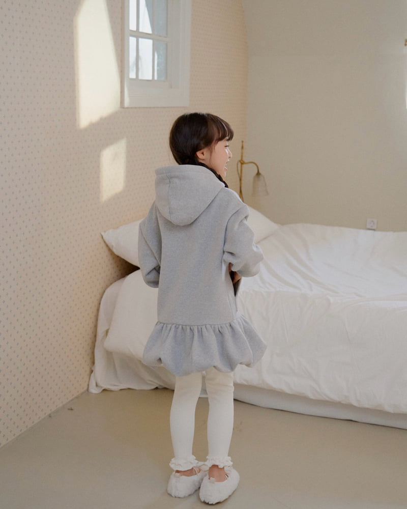 Lago - Korean Children Fashion - #stylishchildhood - Balloon Hoodie One-piece - 7