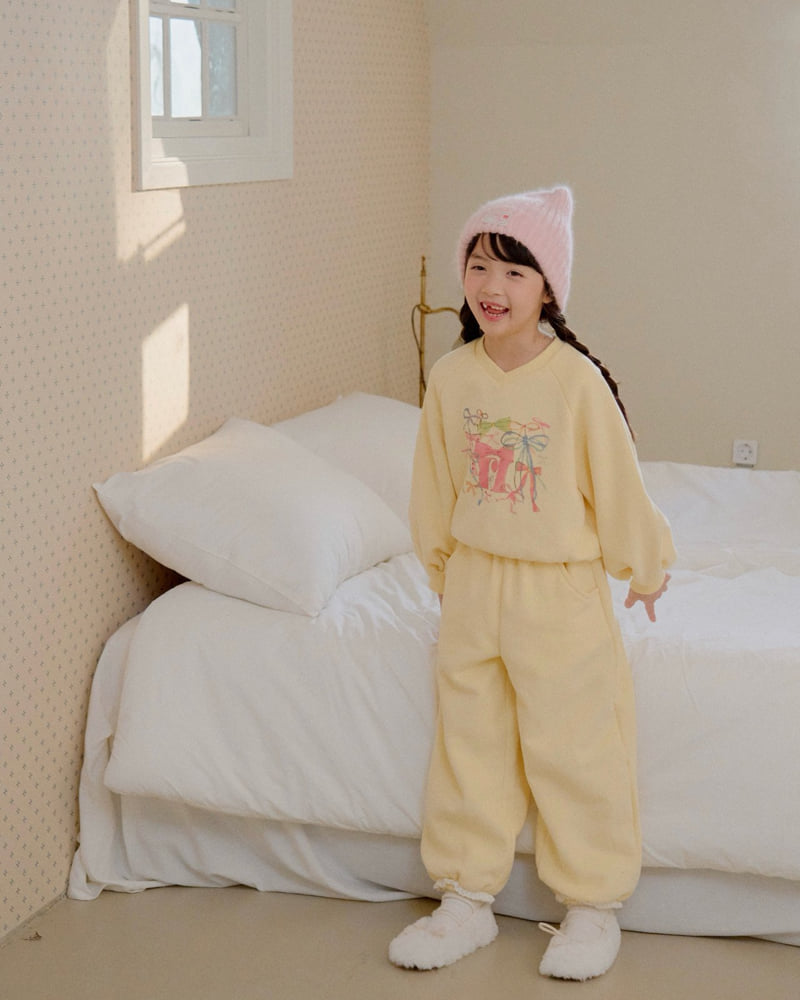 Lago - Korean Children Fashion - #stylishchildhood - Ribbon Party Sweatshirt - 12