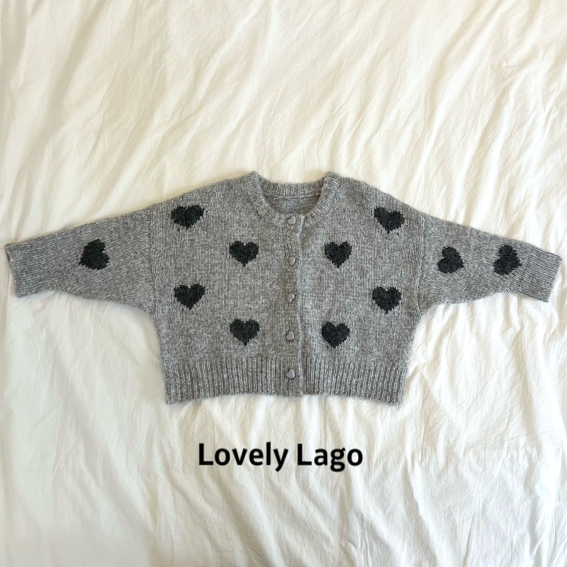 Lago - Korean Children Fashion - #toddlerclothing - Heart Fluffy Cardigan - 3