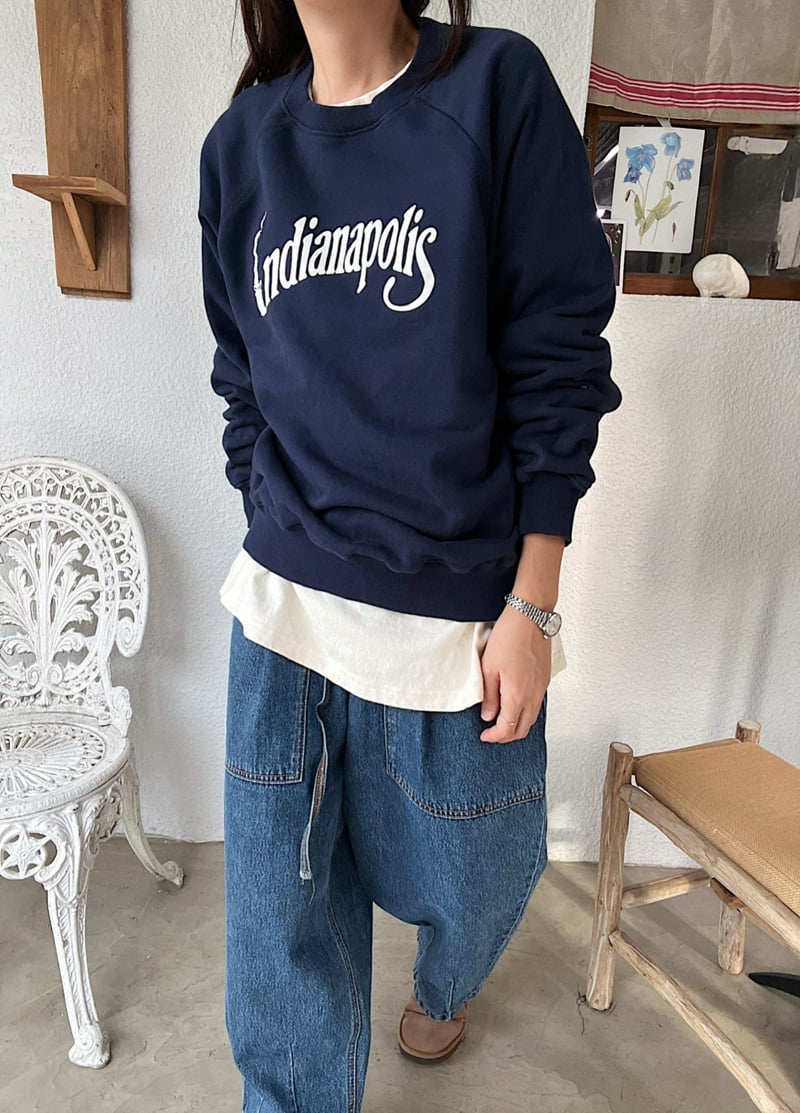 Lagrass - Korean Women Fashion - #momslook - Indiana Sweatshirt - 3