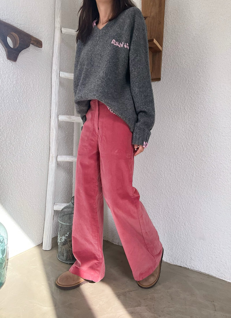 Lagrass - Korean Women Fashion - #momslook - Sev Corduroy Pants - 8