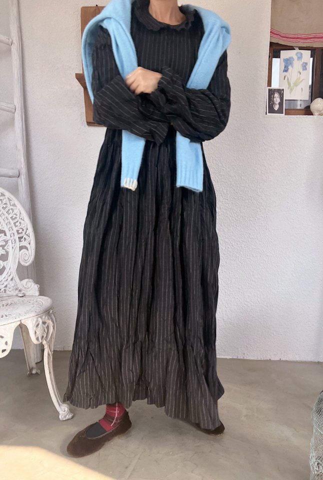 Lagrass - Korean Women Fashion - #momslook - Pie V Neck Knit - 6