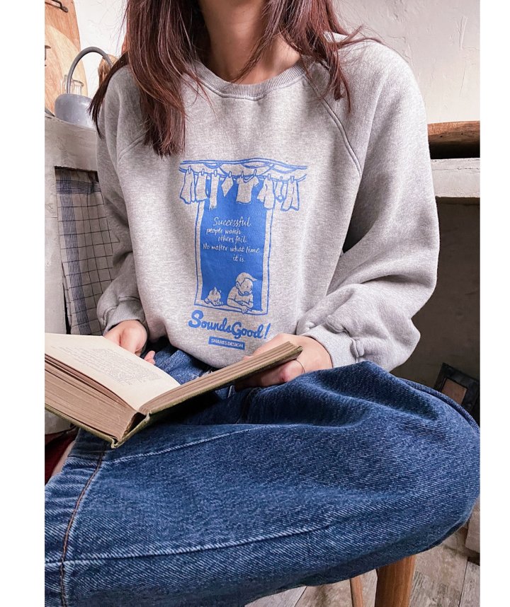 Lagrass - Korean Women Fashion - #momslook - Windy Sweatshirt