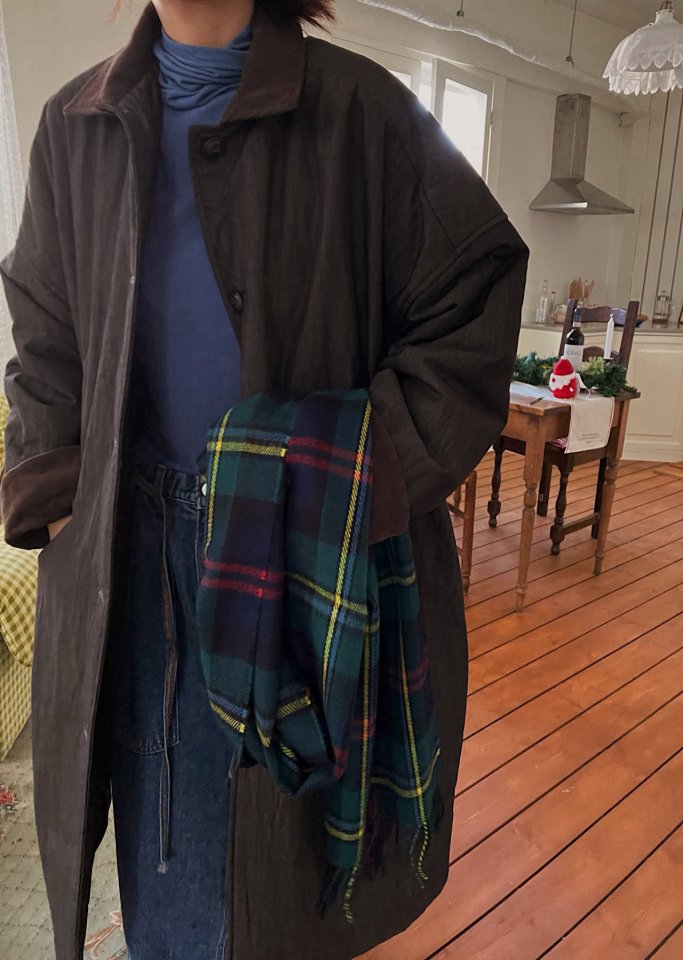 Lagrass - Korean Women Fashion - #restrostyle - Tartan Check Muffler - 2