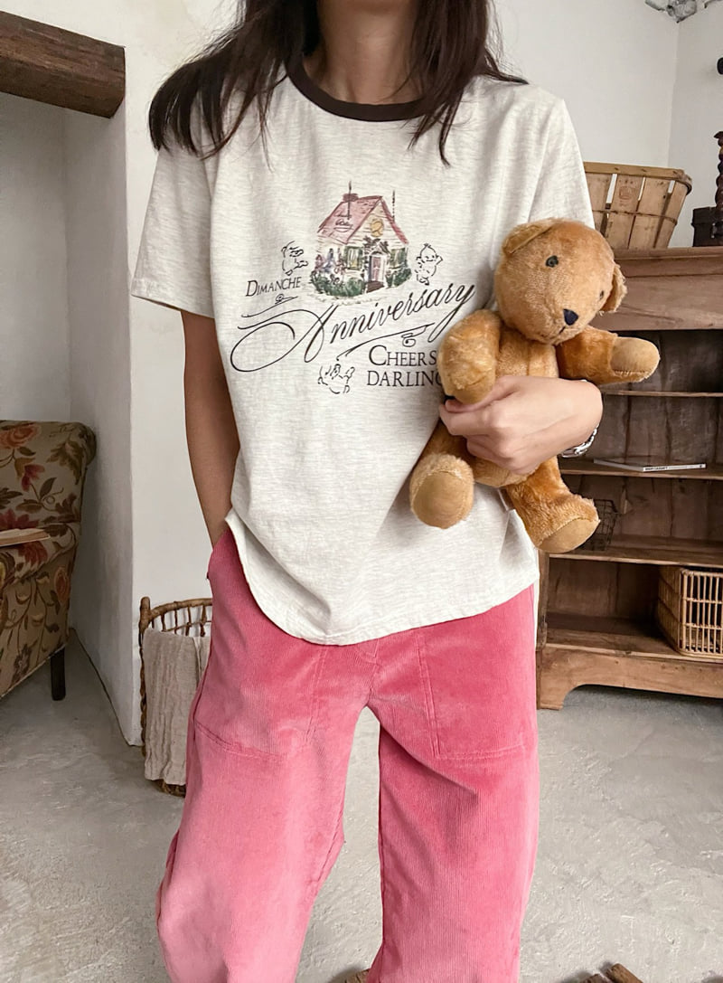 Lagrass - Korean Women Fashion - #romanticstyle - Dmon Tee - 3