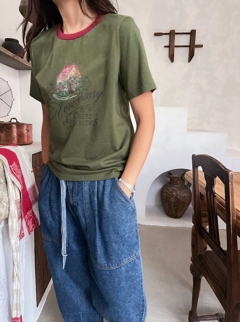 Lagrass - Korean Women Fashion - #romanticstyle - Dmon Tee - 4