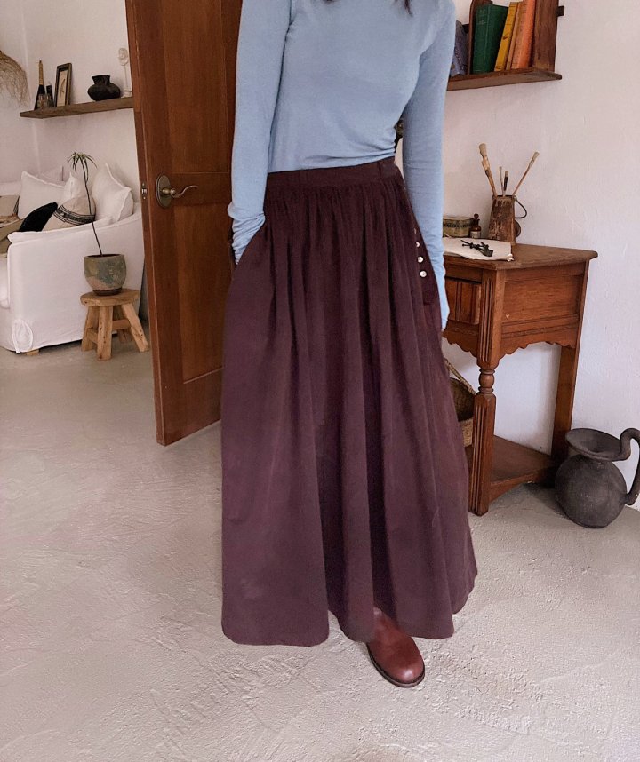 Lagrass - Korean Women Fashion - #shopsmall - Corduroy Skirt