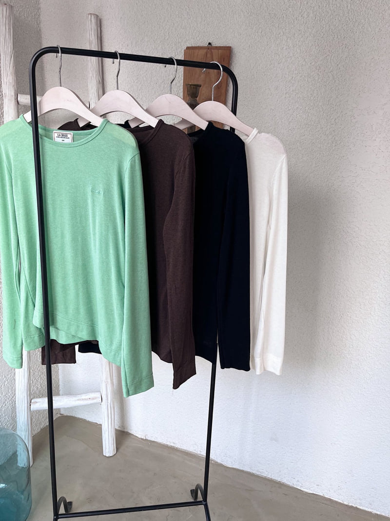 Lagrass - Korean Women Fashion - #thatsdarling - Air Tee - 8