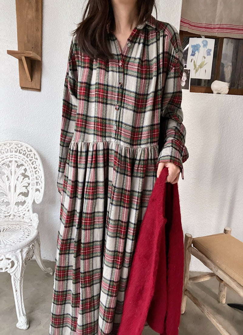 Lagrass - Korean Women Fashion - #thelittlethings - Annie Check One-piece