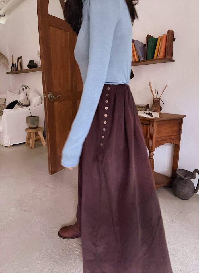 Lagrass - Korean Women Fashion - #thelittlethings - Corduroy Skirt - 3