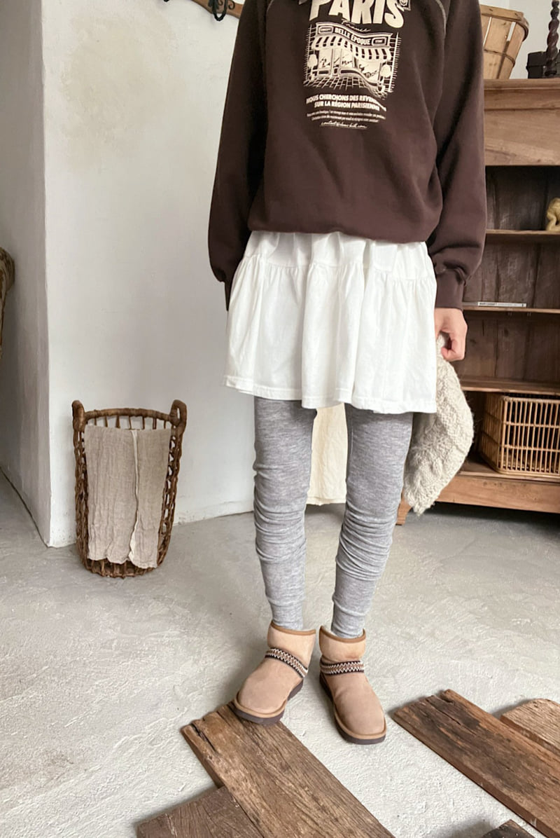 Lagrass - Korean Women Fashion - #vintagekidsstyle - Ar Leggings - 2