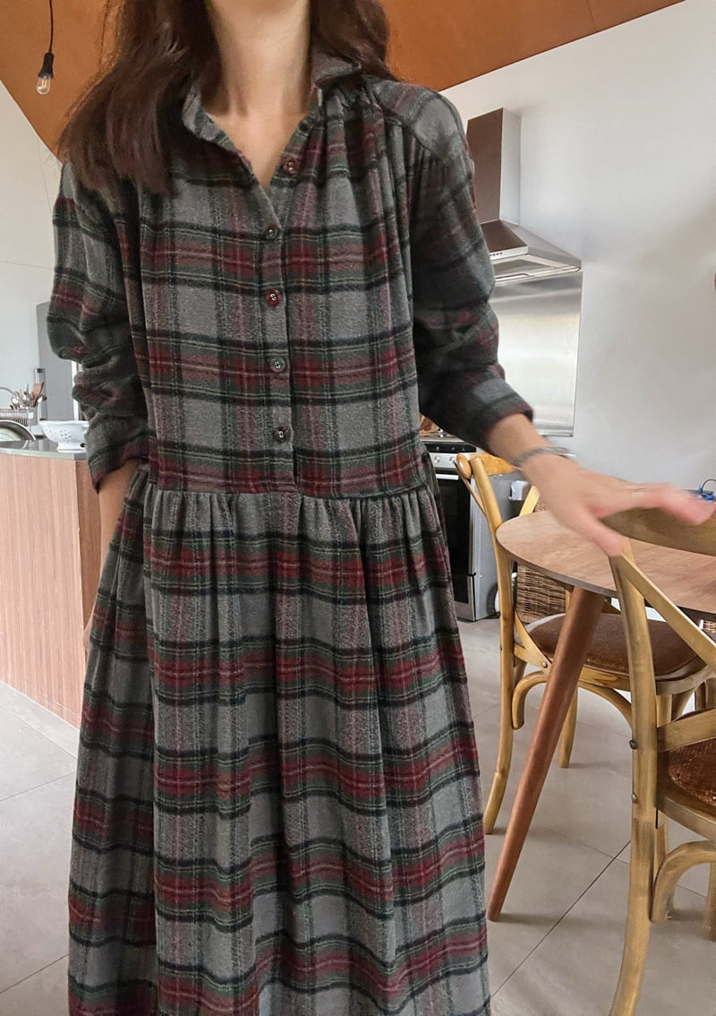 Lagrass - Korean Women Fashion - #womensfashion - Annie Check One-piece - 9