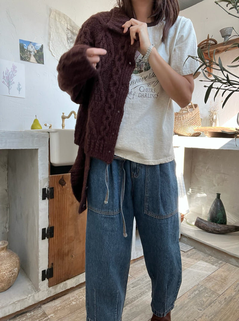 Lagrass - Korean Women Fashion - #womensfashion - A Cable Cardigan - 6