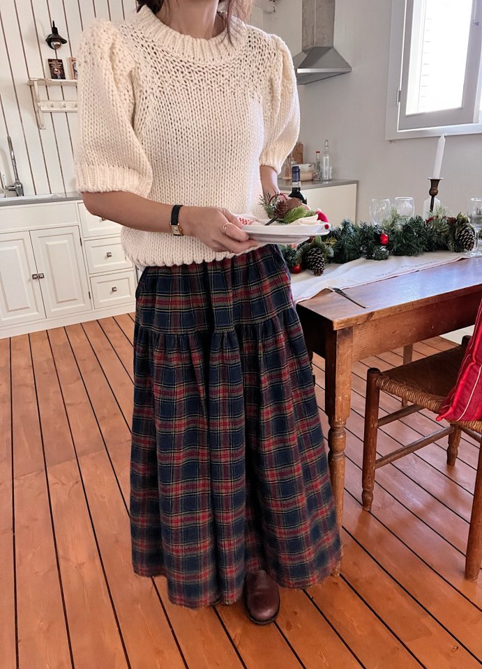 Lagrass - Korean Women Fashion - #womensfashion - Illu Check Skirt
