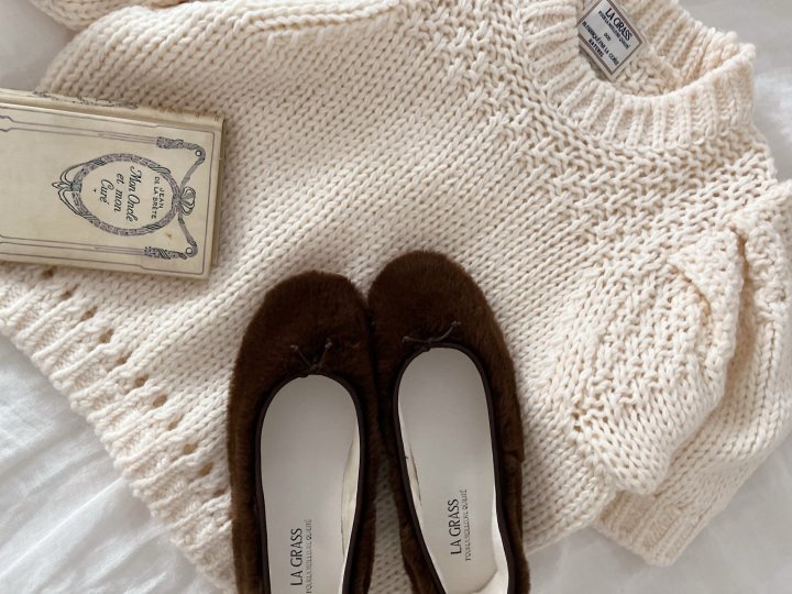 Lagrass - Korean Women Fashion - #womensfashion - Fuzz Flats - 6