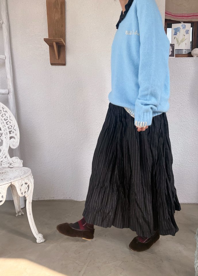 Lagrass - Korean Women Fashion - #womensfashion - Pie V Neck Knit - 9
