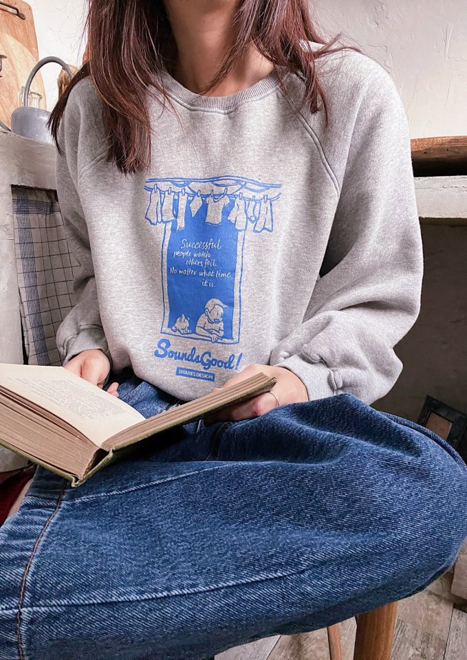 Lagrass - Korean Women Fashion - #womensfashion - Windy Sweatshirt - 2