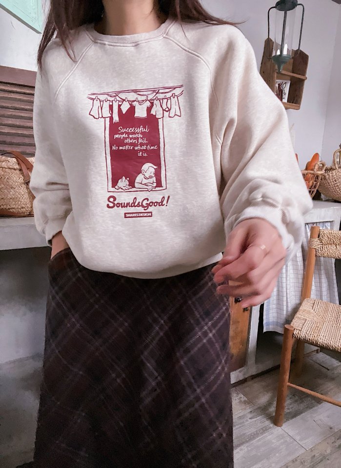Lagrass - Korean Women Fashion - #womensfashion - Windy Sweatshirt - 6
